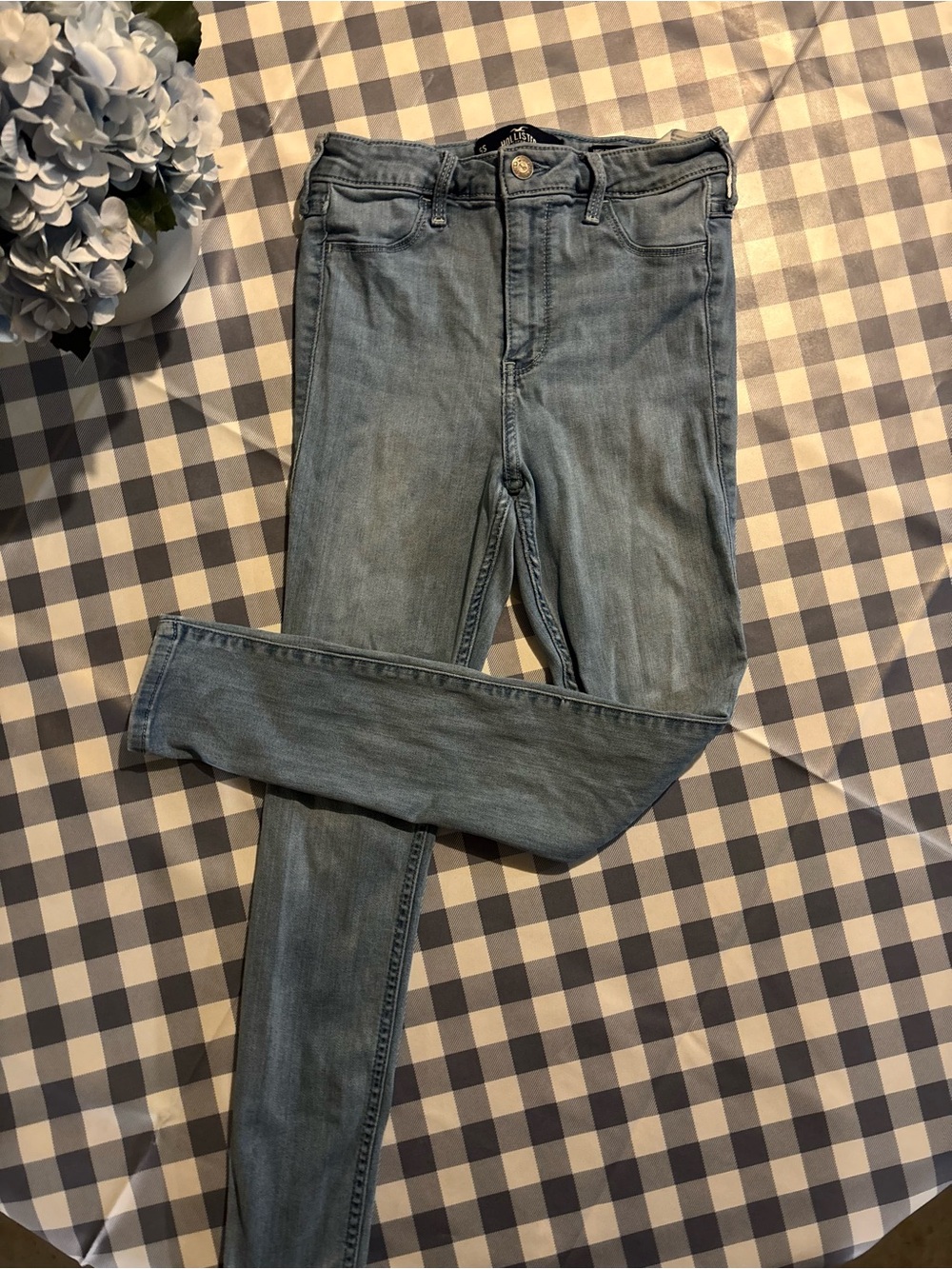 Hollister Light Blue Skinny Jeans - High Rise